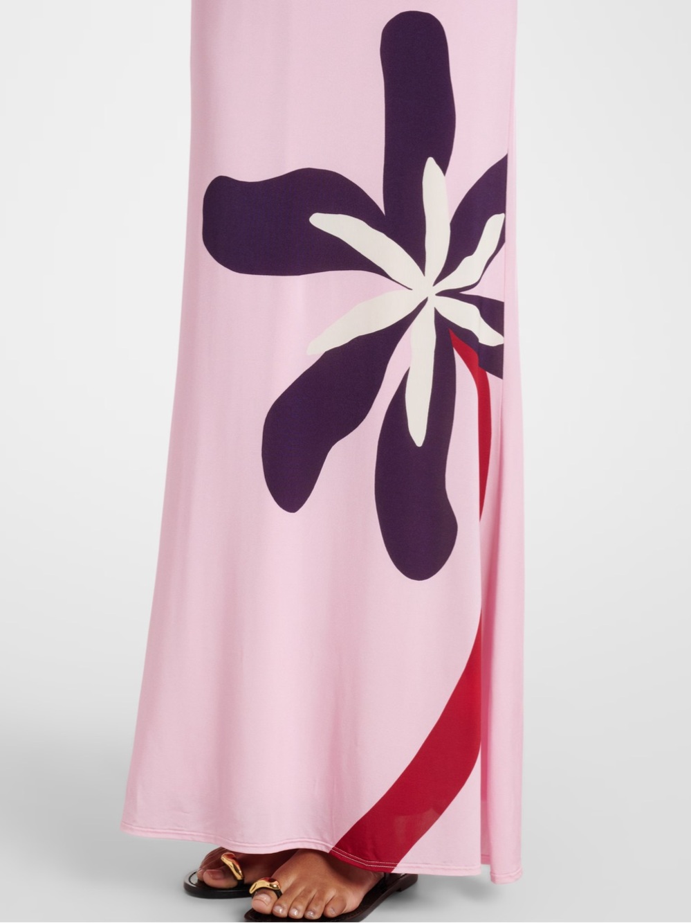 Cala de la Cruz Amay pink floral maxi dress - Picture 4 of 8